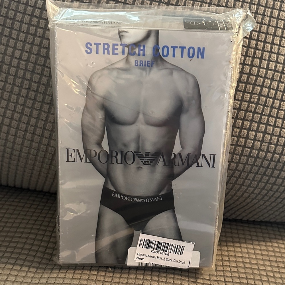 Emporio Armani Black Stretch Briefs